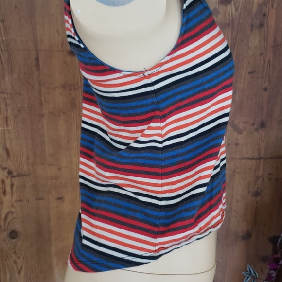 Vans striped cropped tank size small - Picture 2 of 5